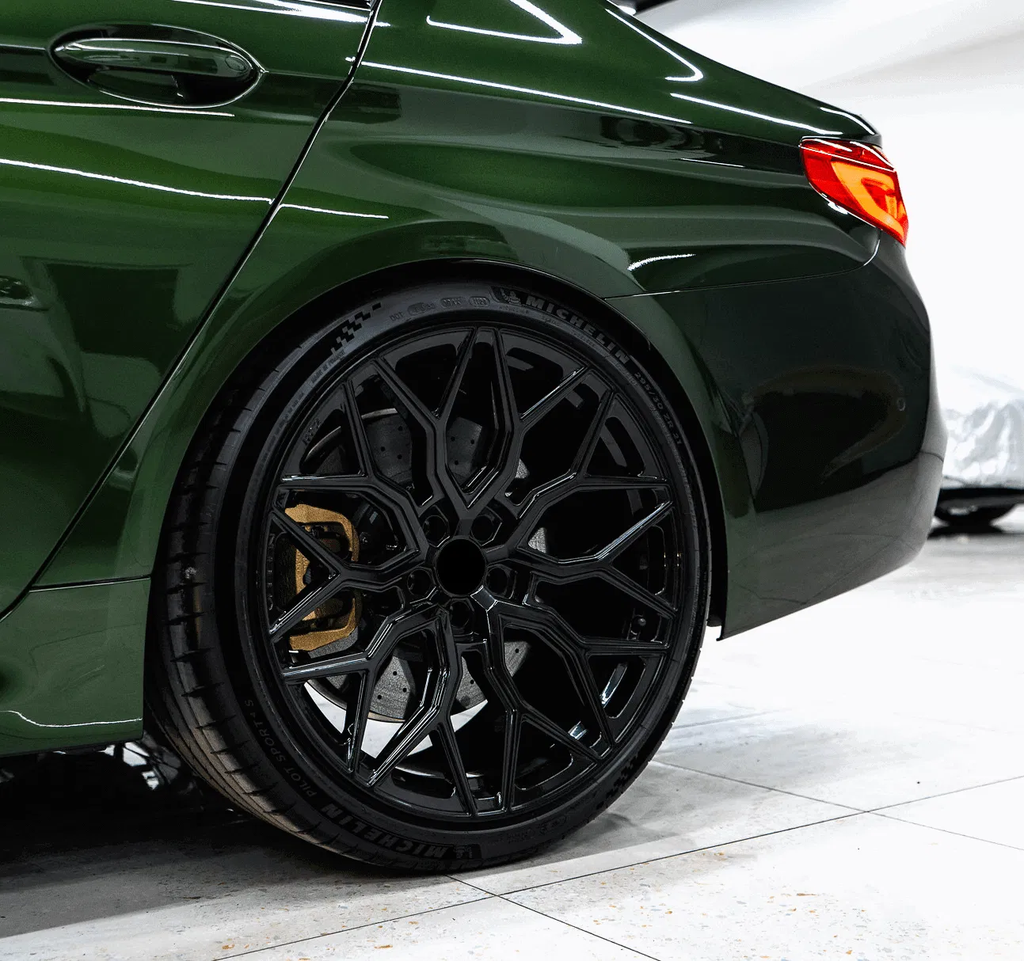 Jante R17 5x112 Vossen HF-2 Black Style | Audi, BMW, Mercedes, VW, Skoda