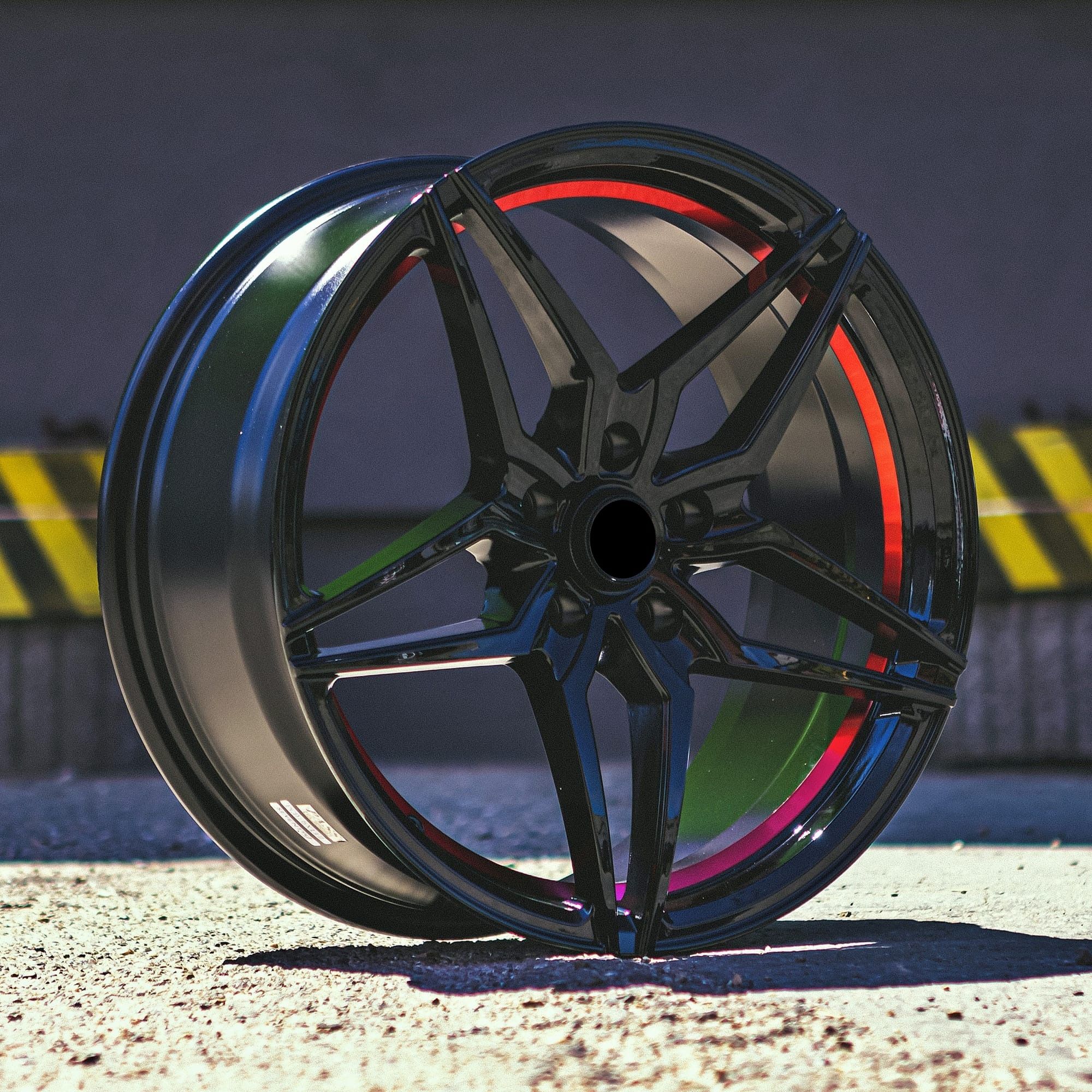 Jante R18 5x114.3 AC1 Red Lip Style | Toyota Lexus, Hyundai Kia, Honda, Mazda
