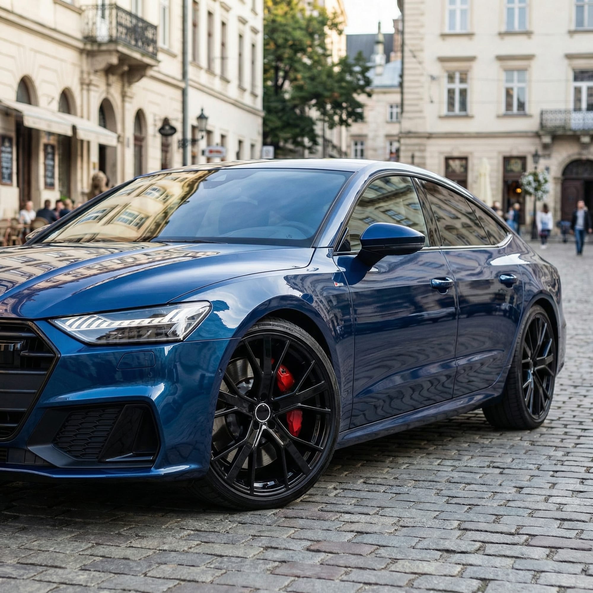 Jante Audi R20 5x112 Black RS Style | A4 A5 A6 A7 A8 E-tron Q7 Q5 Q3