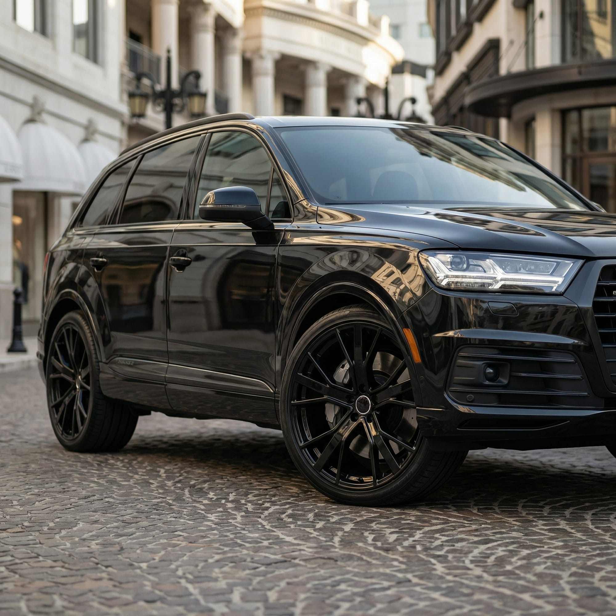 Jante Audi R21 5x112 Black 9.5J RS Style | A6 A7 A8 E-tron Q8 Q7 Q5