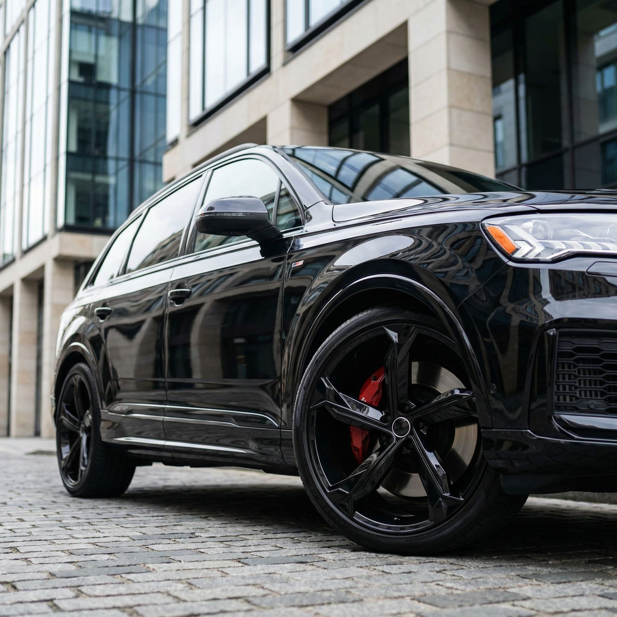 Jante Audi R18 5x112 Black E-Tron Style | A1 A2 A3 A4 A5 A6 Q5 Q3 Q2