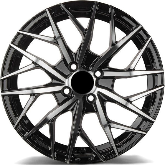 Jante R16 4x100 Black Polished Style | Kia Hyundai Dacia Renault, etc
