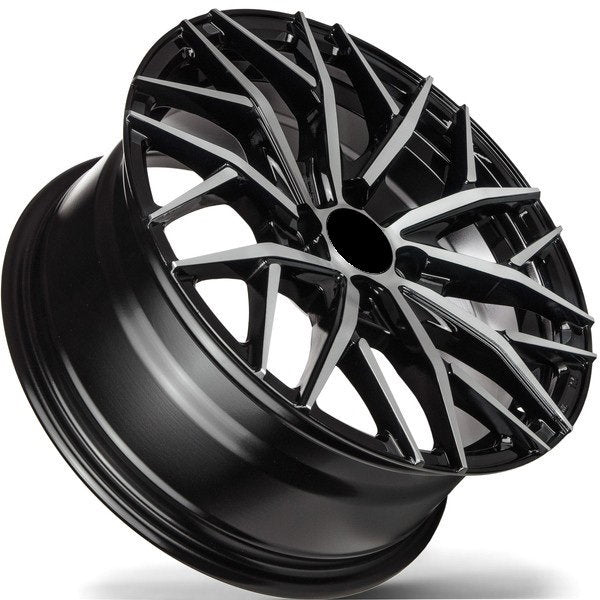 Jante R16 4x100 Black Polished Style | Kia Hyundai Dacia Renault, etc