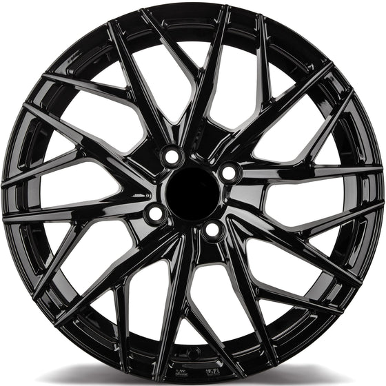 Jante R16 4x100 Black Glossy Style | Kia Hyundai Dacia Renault, etc