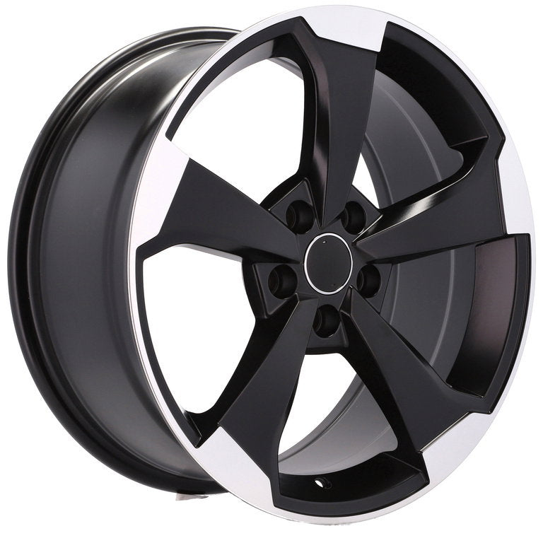 Jante Audi R18 5x112 Rotor Black Design | A1 A2 A3 A4 A5 A6 Q5 Q3 Q2