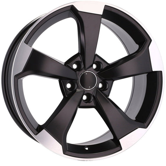 Jante Audi R18 5x112 Rotor Black Design | A1 A2 A3 A4 A5 A6 Q5 Q3 Q2