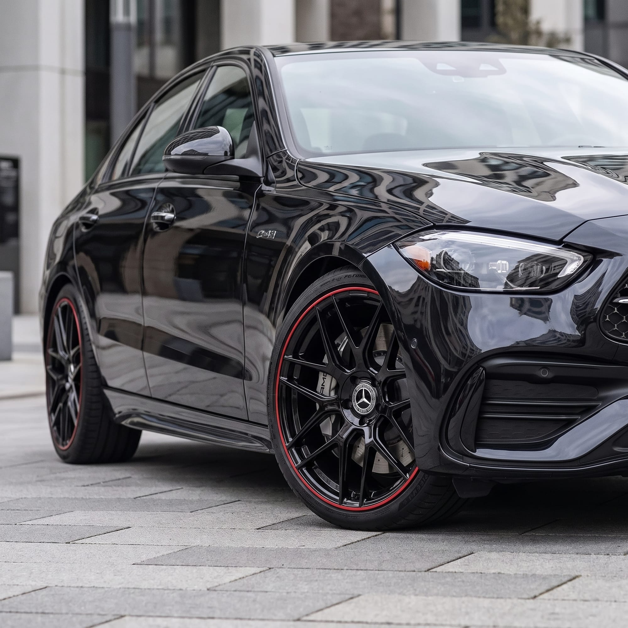 Jante Mercedes R19 5x112 Red AMG 7Y Style | W212 W213 W214 W222 W221
