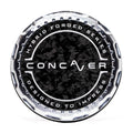 Concaver Premium Center Cap - Forged Carbon - Silver Machined