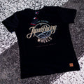 JR Men's T-Shirt Rolling Black Size XXL