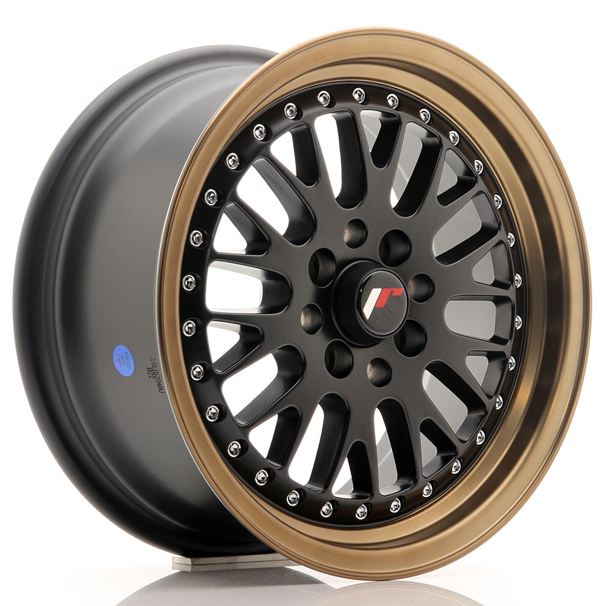 Jante Japan Racing JR10 R15 Matt Black w/ Bronze Lip