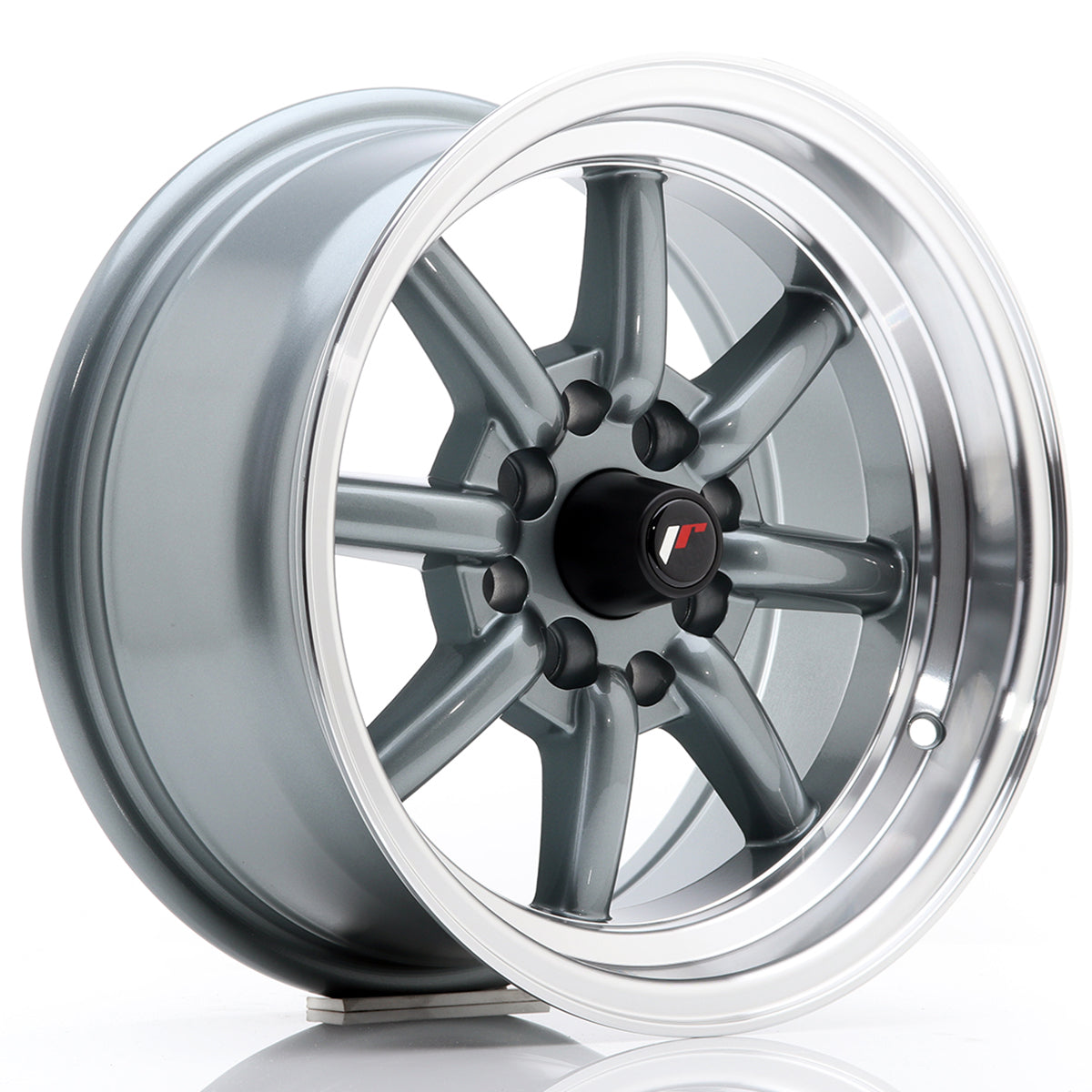 Jante Japan Racing JR19 R14 Gun Metal w/ Machined Lip