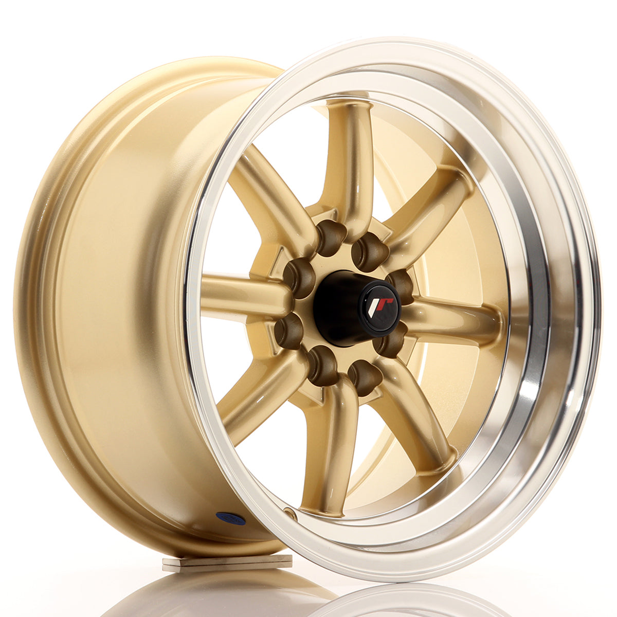 Jante Japan Racing JR19 R15 Gold w/ Machined Lip
