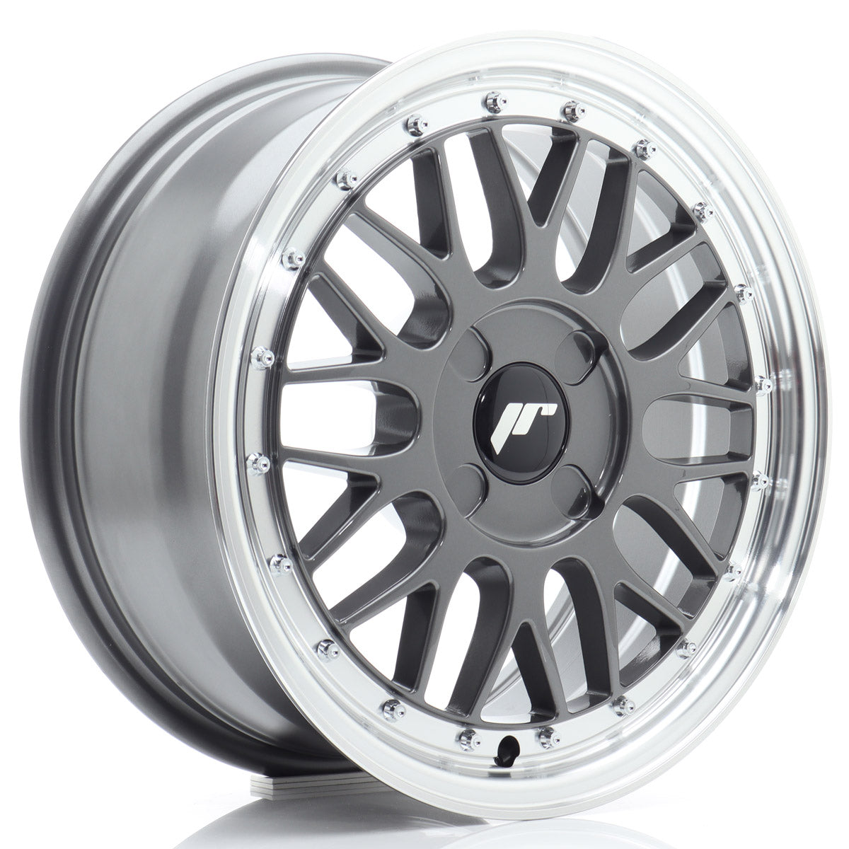 Jante Japan Racing JR23 R16 Hyper Gray w/ Machined Lip