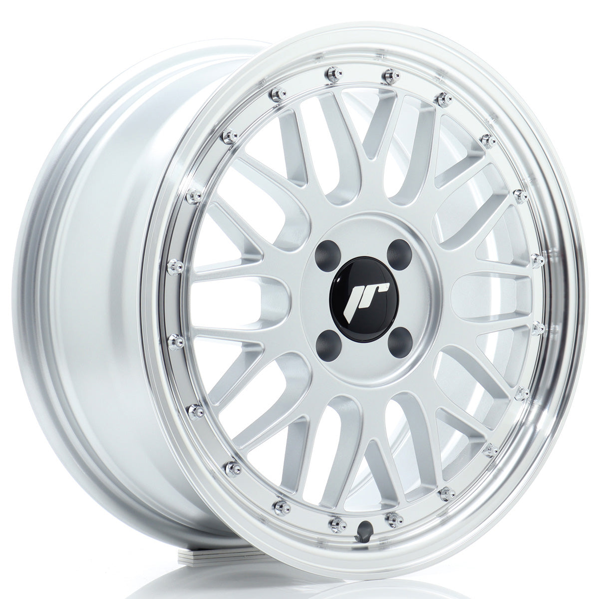 Jante Japan Racing JR23 R16 Hyper Silver w/ Machined Lip