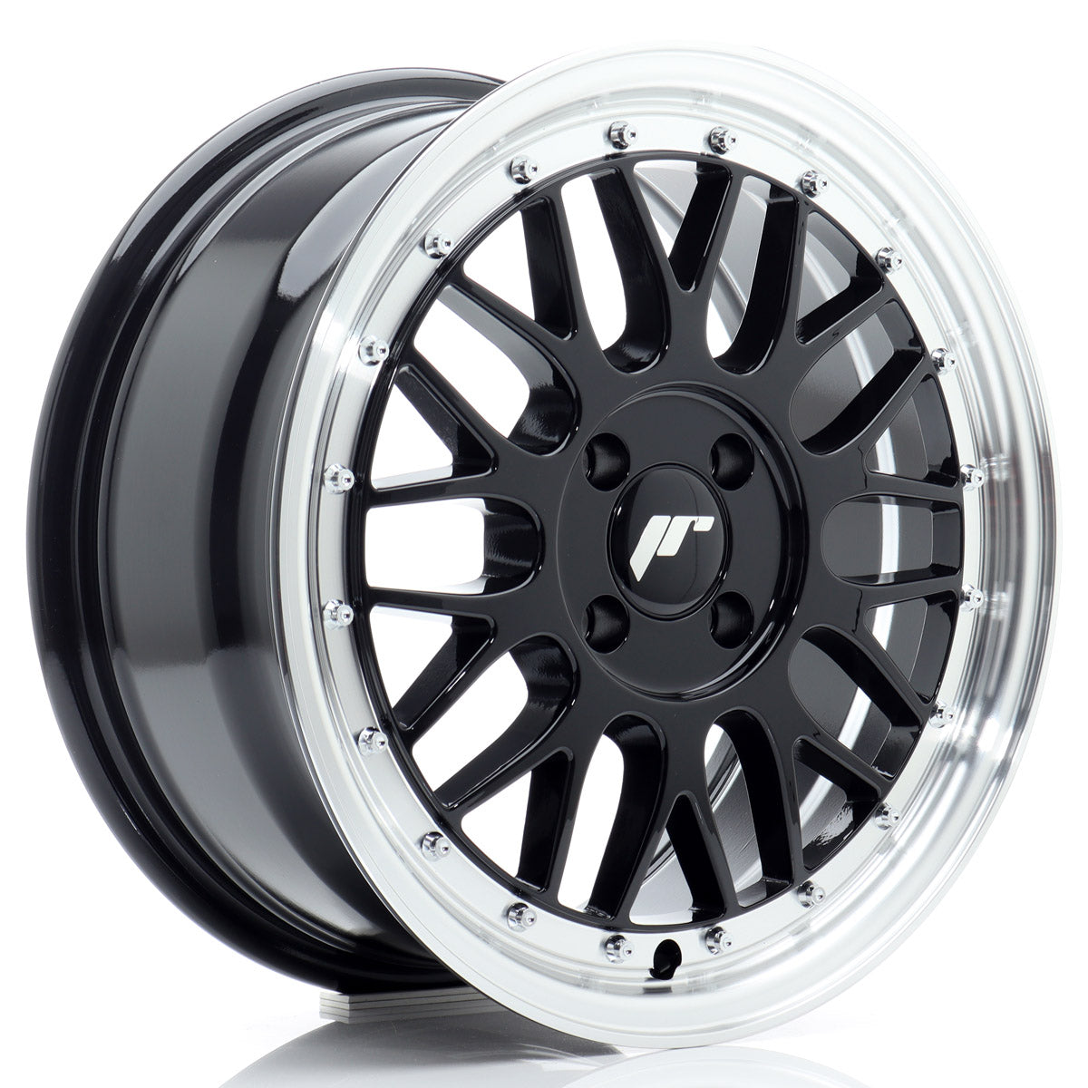 Jante Japan Racing JR23 R16 Gloss Black w/ Machined Lip