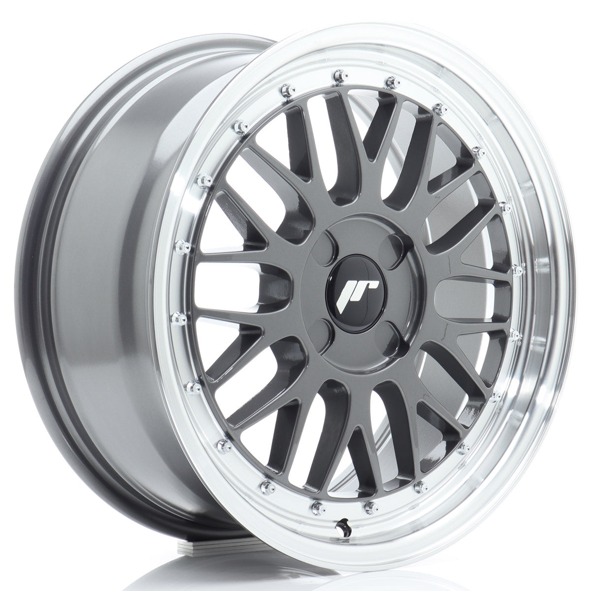 Jante Japan Racing JR23 R17 Hyper Gray w/ Machined Lip