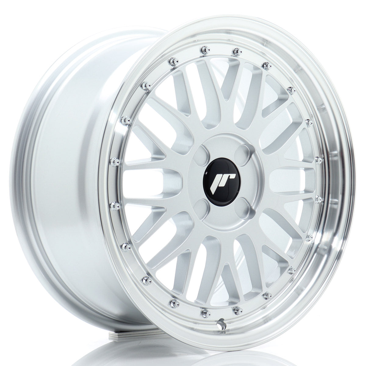 Jante Japan Racing JR23 R17 Hyper Silver w/ Machined Lip