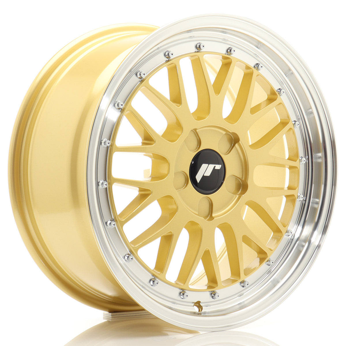 Jante Japan Racing JR23 R17 Gold w/ Machined Lip