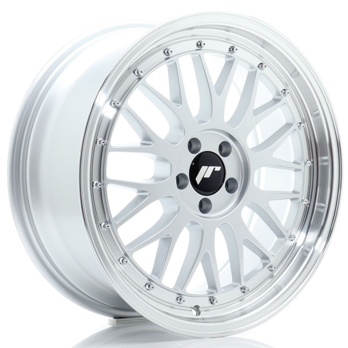 Jante Japan Racing JR23 R18 Hyper Silver w/ Machined Lip