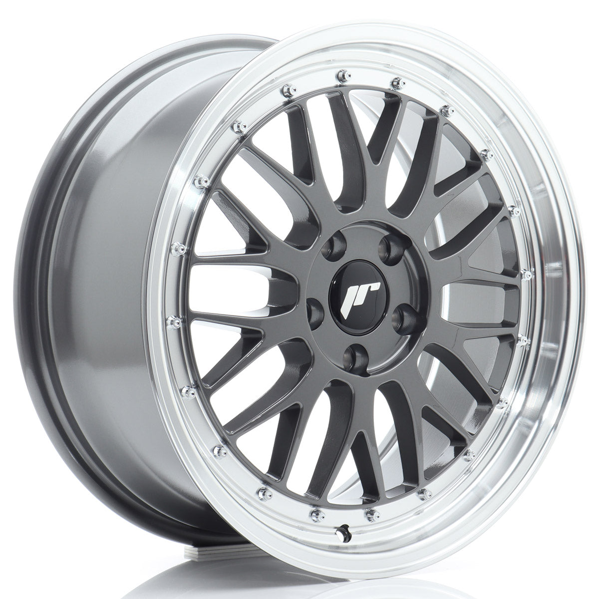 Jante Japan Racing JR23 R18 Hyper Gray w/ Machined Lip