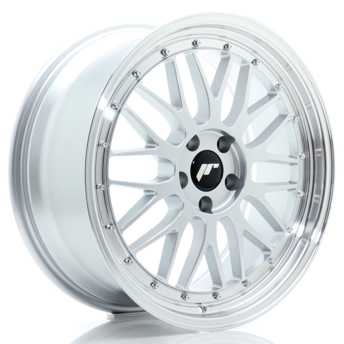 Jante Japan Racing JR23 R19 Hyper Silver w/ Machined Lip