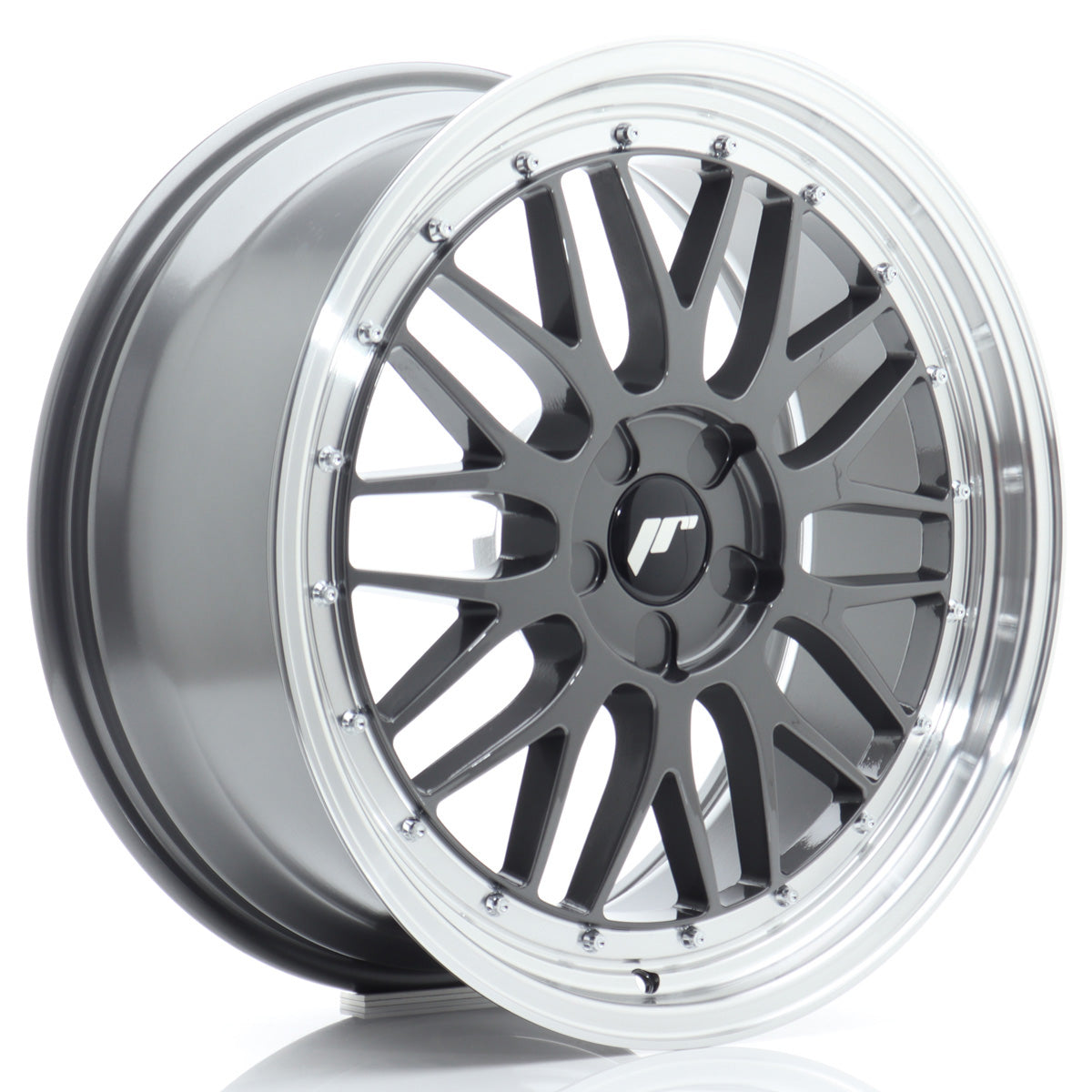 Jante Japan Racing JR23 R19 Hyper Gray w/ Machined Lip