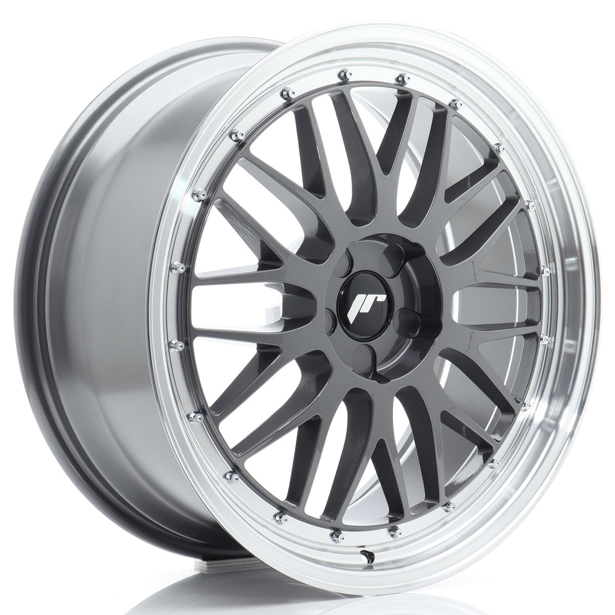 Jante Japan Racing JR23 R20 Hyper Gray w/ Machined Lip