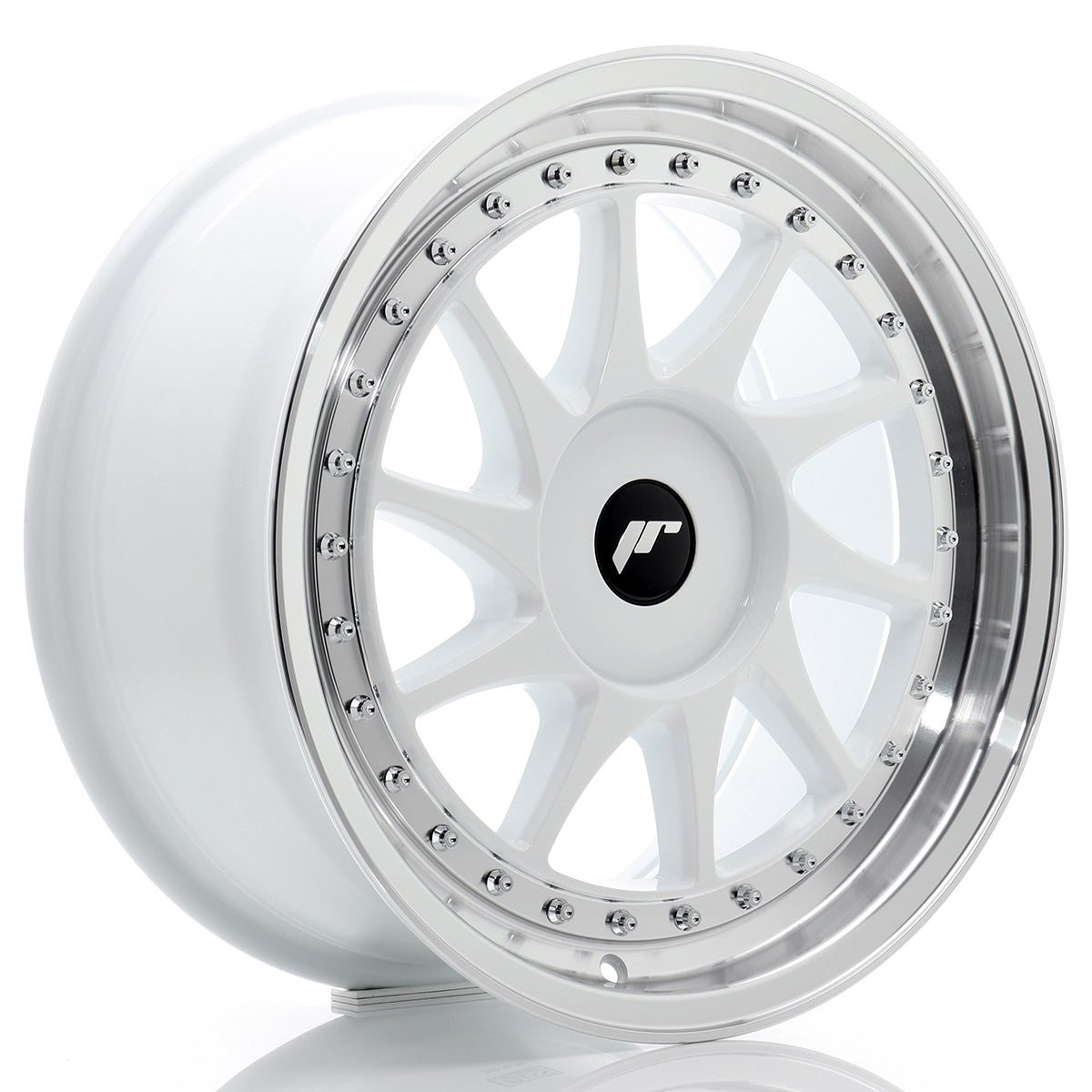Jante Japan Racing JR26 R17 White w/ Machined Lip