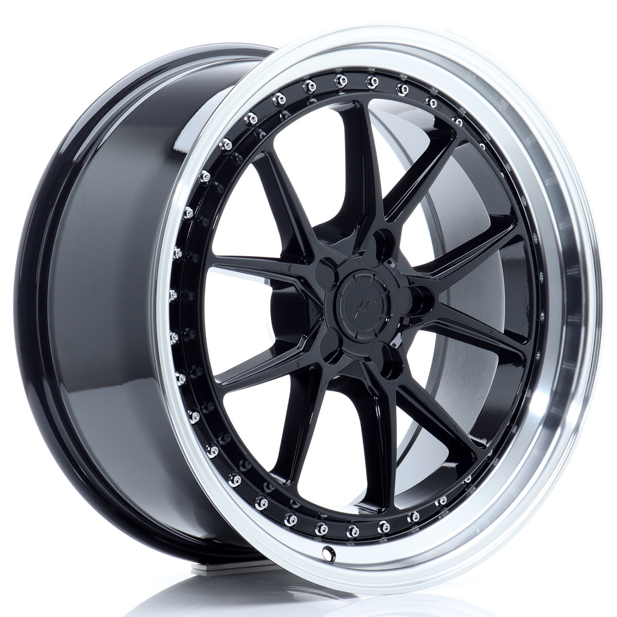 Jante Japan Racing JR39 R19 Gloss Black w/ Machined Lip