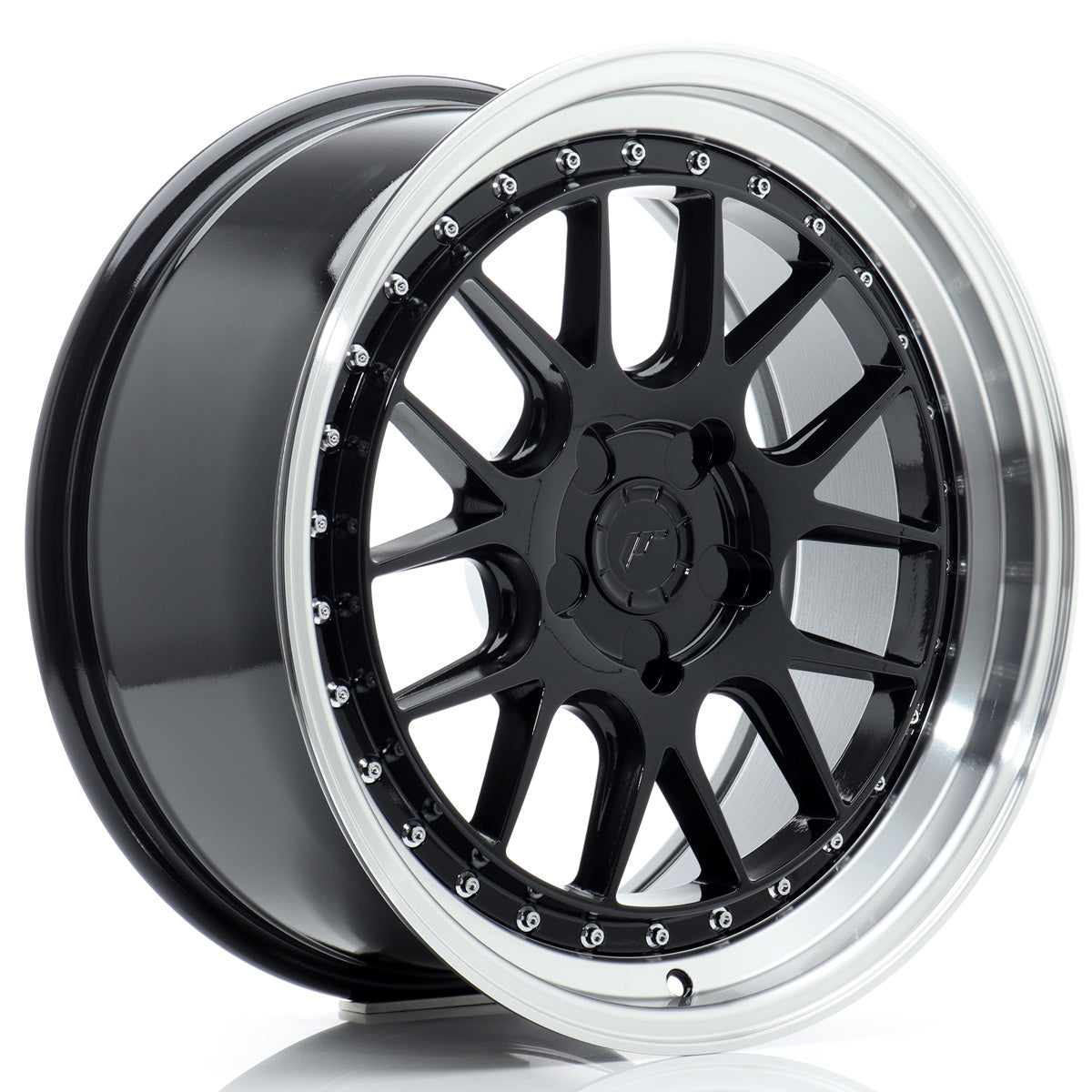Jante Japan Racing JR40 R18 Gloss Black w/ Machined Lip