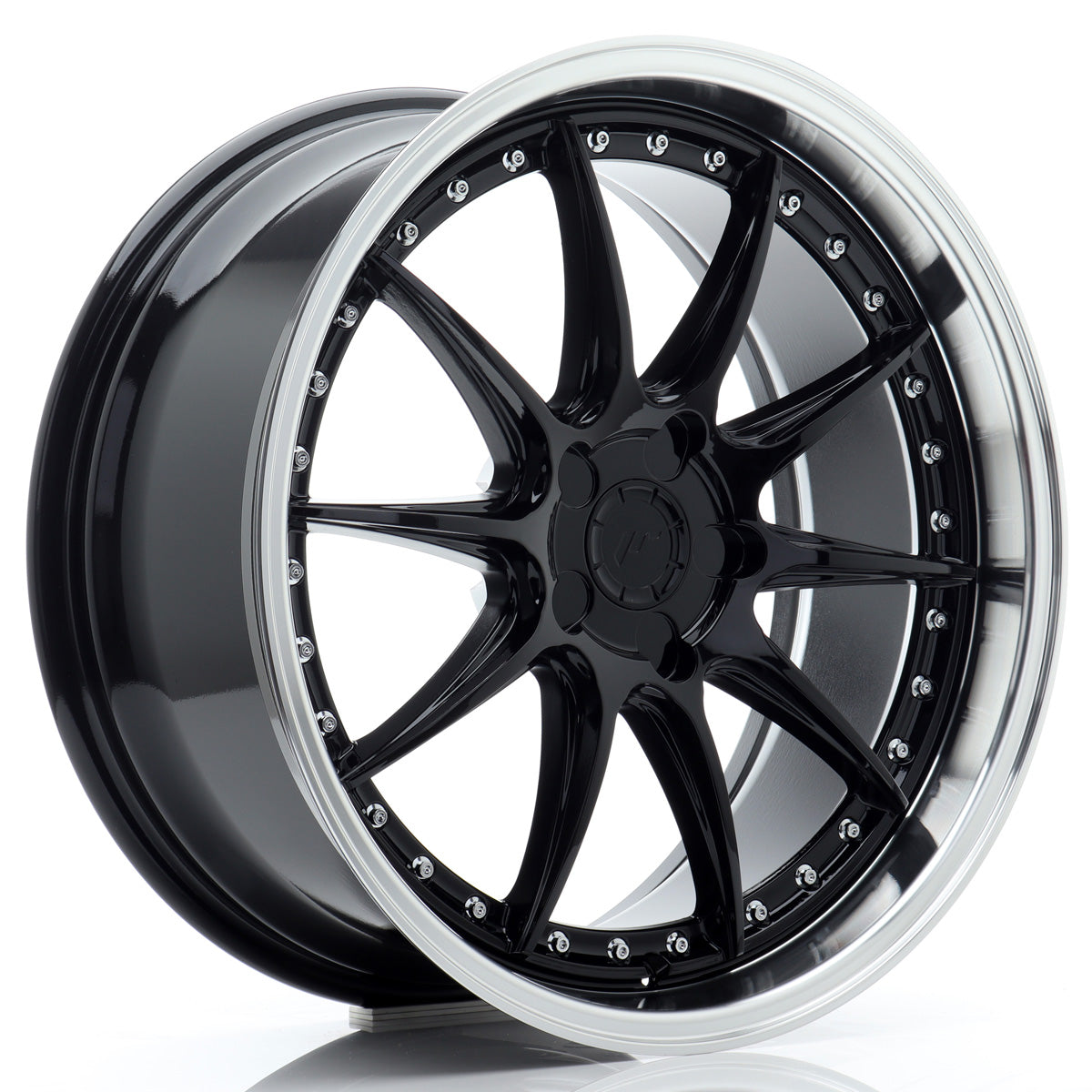 Jante Japan Racing JR41 R19 Gloss Black w/ Machined Lip