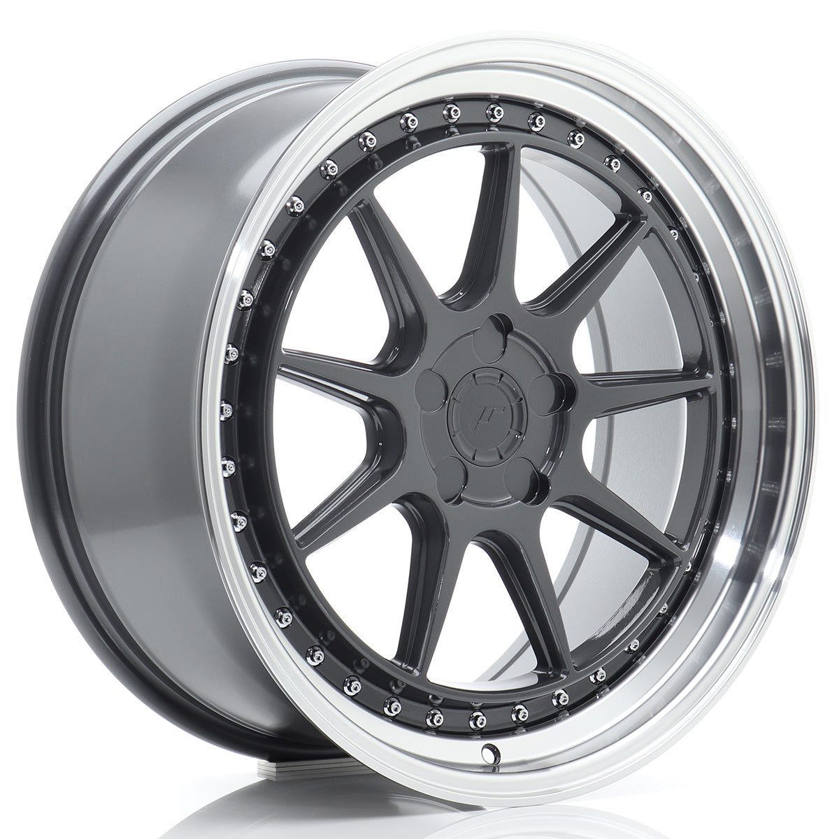 Jante Japan Racing JR47 R19 Hyper Gray w/ Machined Lip