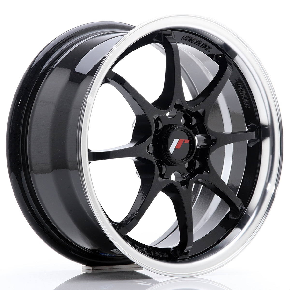 Jante Japan Racing JR5 R15 Gloss Black w/ Machined Lip