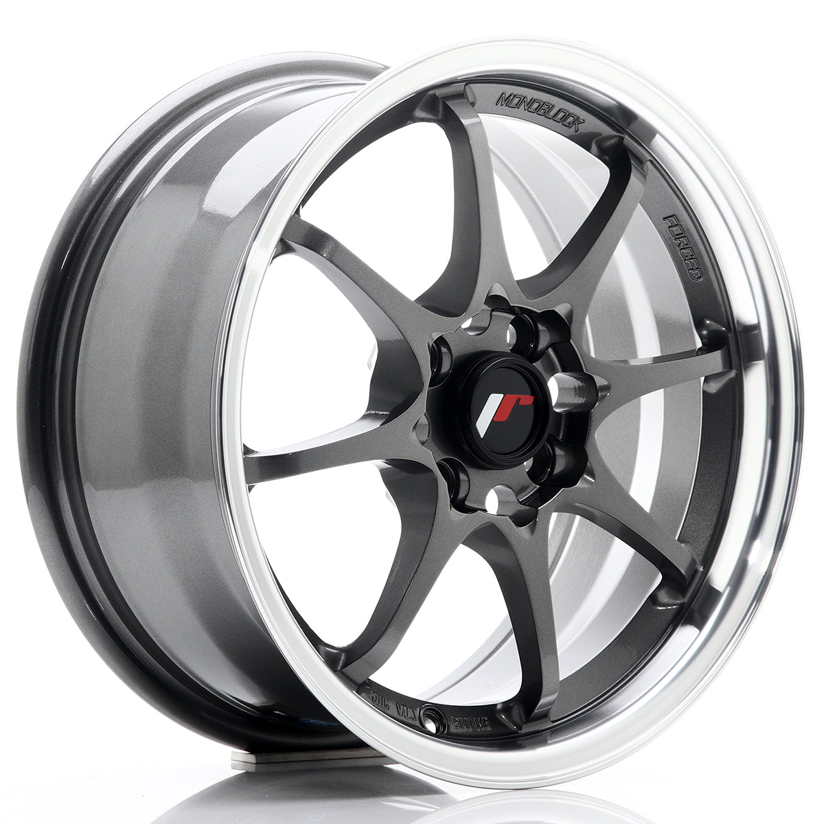 Jante Japan Racing JR5 R15 Gun Metal w/ Machined Lip