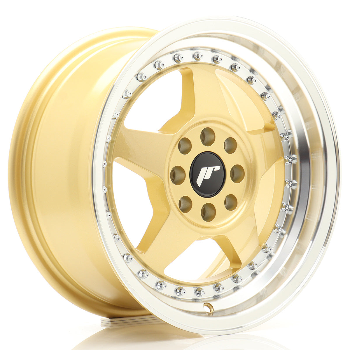 Jante Japan Racing JR6 R15 Gold w/ Machined Lip