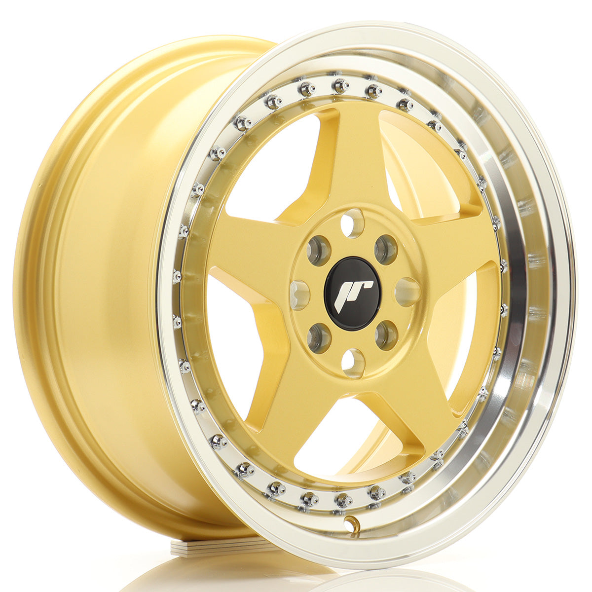 Jante Japan Racing JR6 R16 Gold w/ Machined Lip