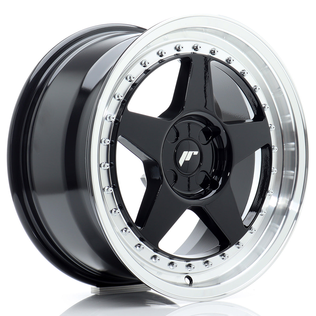 Jante Japan Racing JR6 R17 Gloss Black w/ Machined Lip