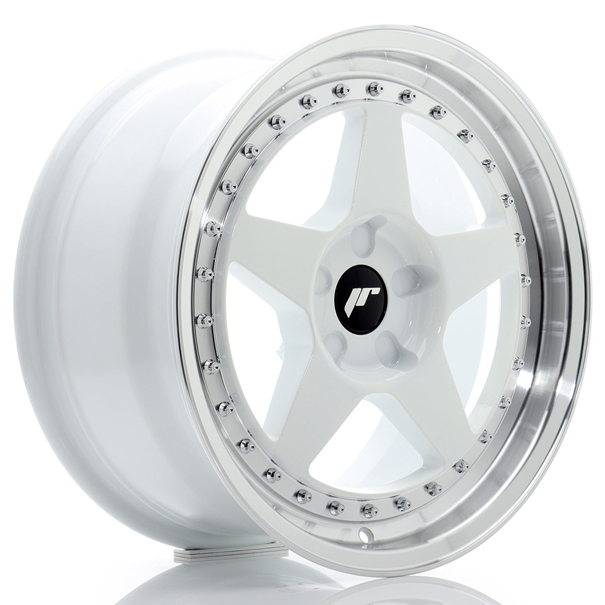 Jante Japan Racing JR6 R17 White w/ Machined Lip