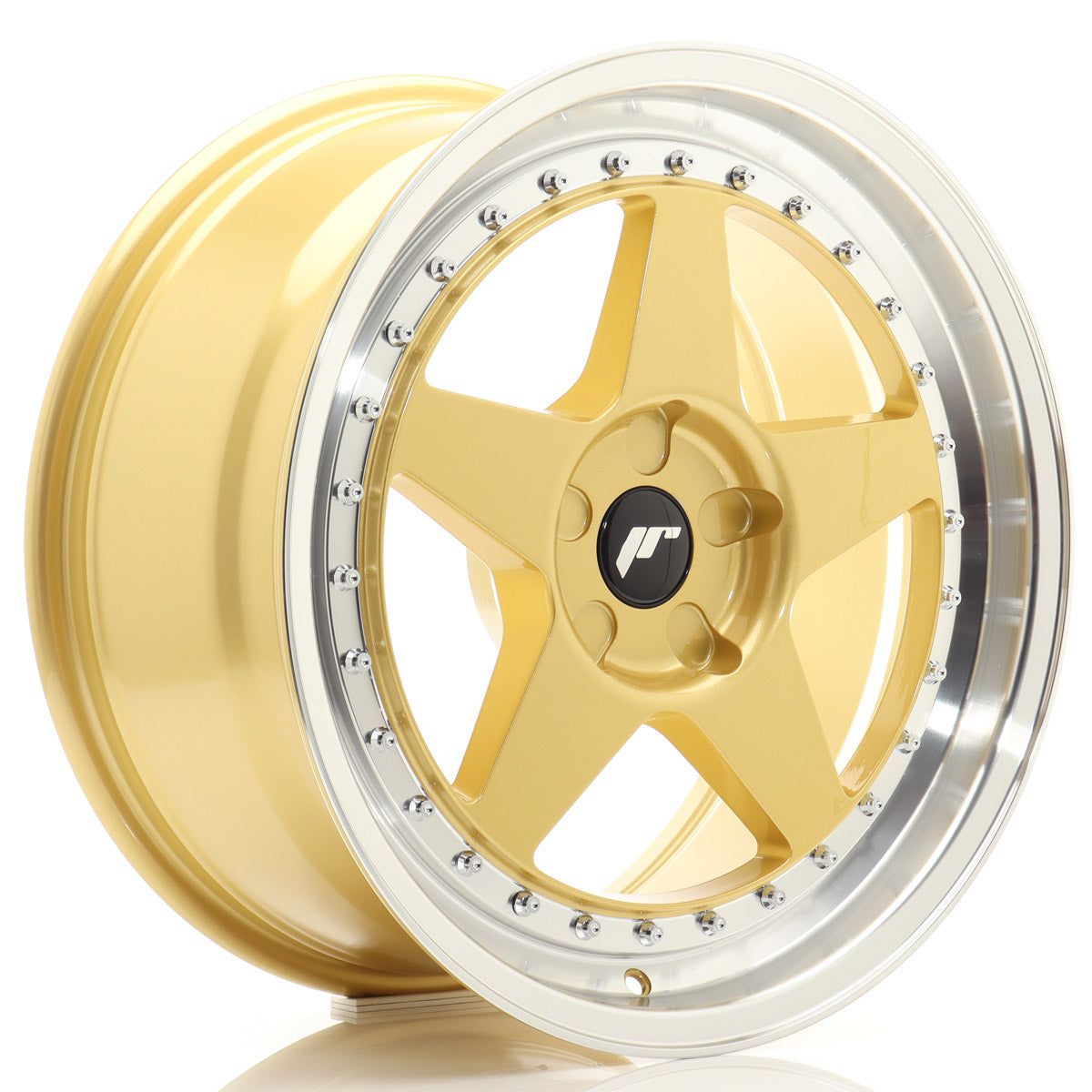 Jante Japan Racing JR6 R18 Gold w/ Machined Lip