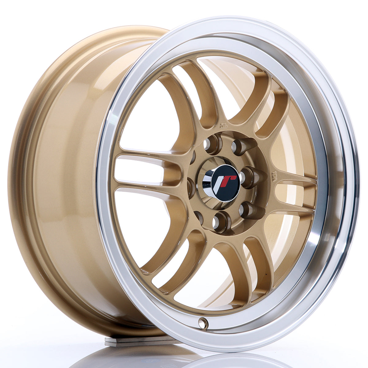 Jante Japan Racing JR7 R15 Gold w/ Machined Lip