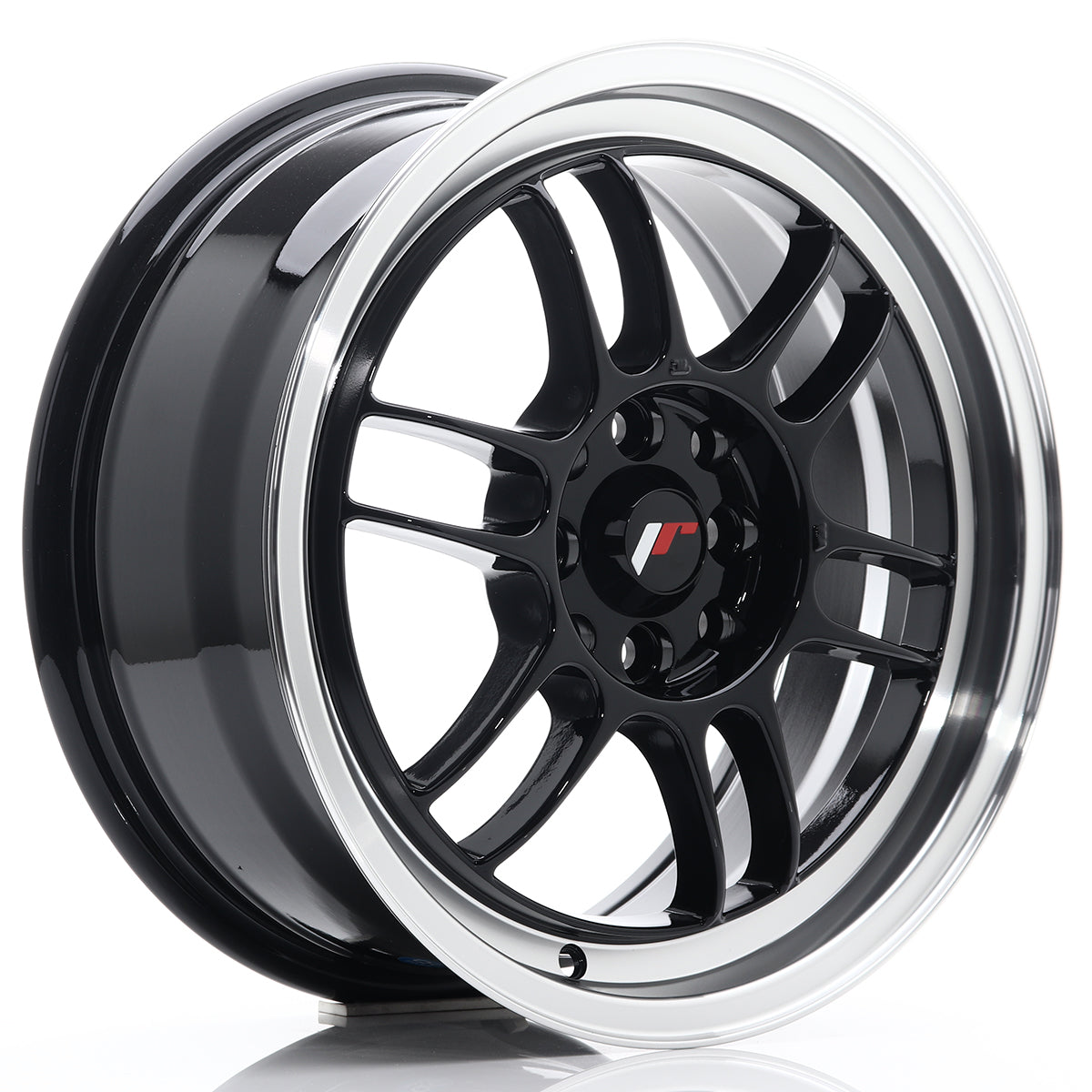 Jante Japan Racing JR7 R16 Gloss Black w/ Machined Lip