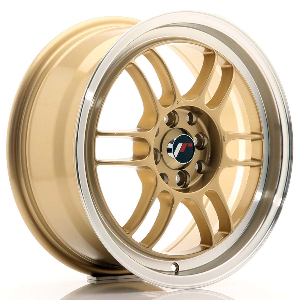 Jante Japan Racing JR7 R16 Gold w/ Machined Lip