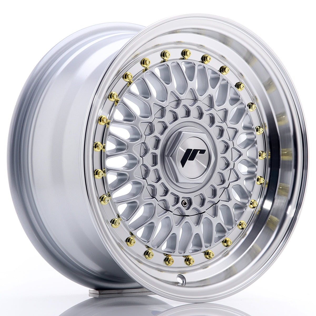 Jante Japan Racing JR9 R15 Silver w/ Machined Lip
