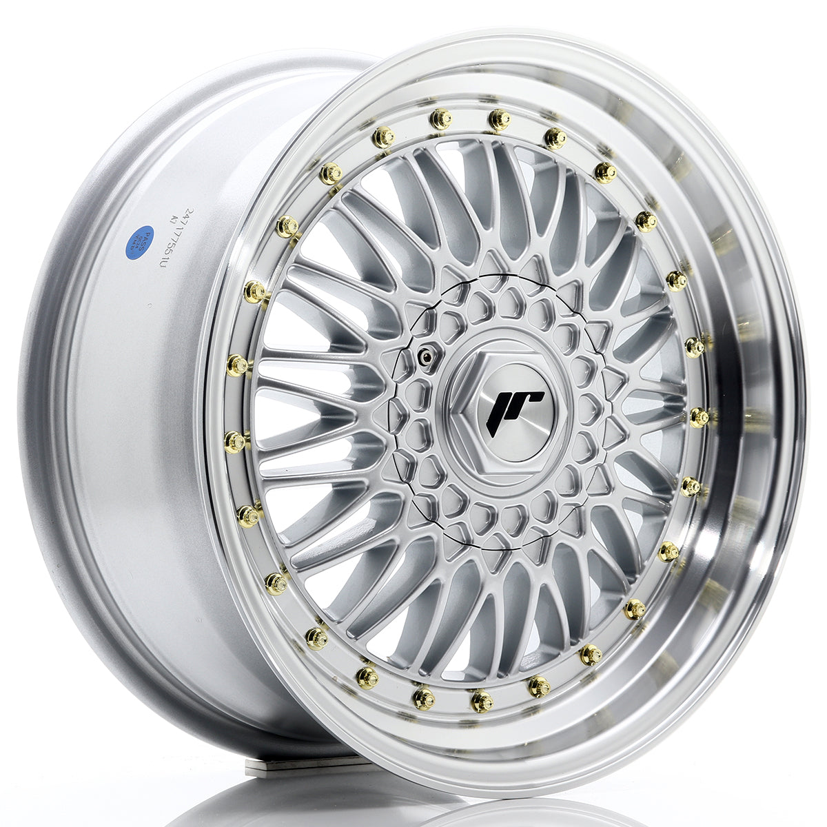 Jante Japan Racing JR9 R17 Silver w/ Machined Lip